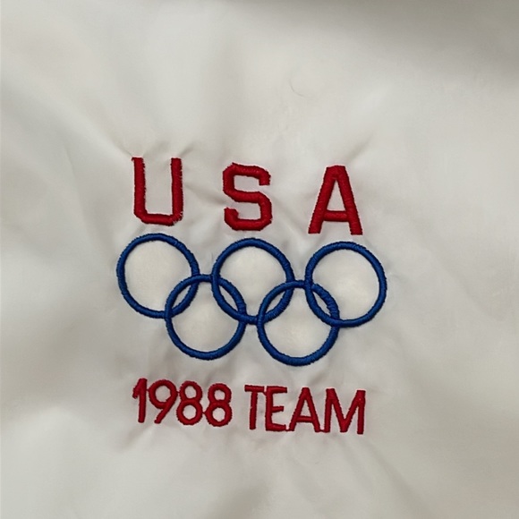 Aristo Jac USA X-Large 1988 Olympic Team Bomber Style Lightweight Jacket Pockets - Picture 2 of 14